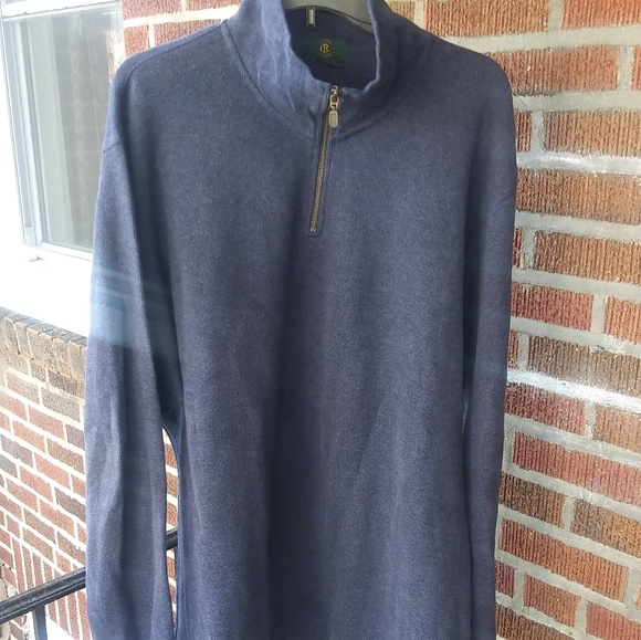 Club Room 1/2 Half Zip Pullover Sweater - Picture 2 of 3